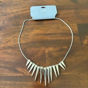 Express Silver Statement Necklace